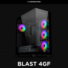 Vỏ case Xigmatek  BLAST 4GF Black - EN44908 (E-ATX, Sẵn 4 fan RGB, Max 10 fan, Rad 360)