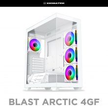 Vỏ case Xigmatek  BLAST 4GF Arctic - EN44922 (E-ATX, Sẵn 4 fan RGB, Max 10 fan, Rad 360)