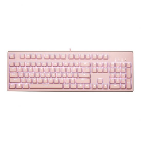 Bàn phím cơ EDRA EK3104 Dream Pink Huano Red Switch (104 phím, USB-C, White LED)