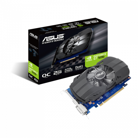 Card màn hình VGA ASUS Phoenix GeForce GT 1030 OC Edition 2GB GDDR5 (PH-GT1030-O2G)