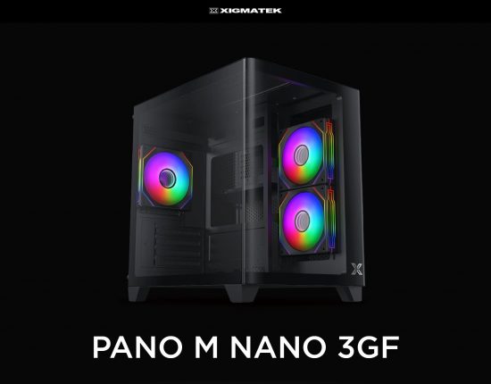 Vỏ case Xigmatek PANO M NANO 3GF Black - EN45523 (m-ATX, Sẵn 3 fan RGB, Max 7 fan, Rad 240)