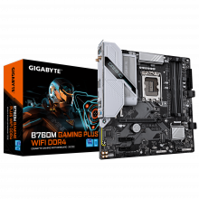 Mainboard Gigabyte B760M GAMING PLUS WIFI DDR4 (LGA 1700, 4x DDR4, HDMI, Displayport, M.2 PCIe 4.0, WiFi 6)