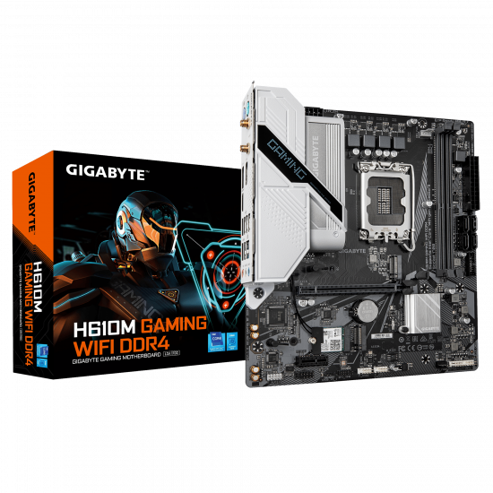 Mainboard Gigabyte H610M GAMING WIFI DDR4 (LGA 1700, 2x DDR4, HDMI, Displayport, M.2 PCIe 3.0, m-ATX)