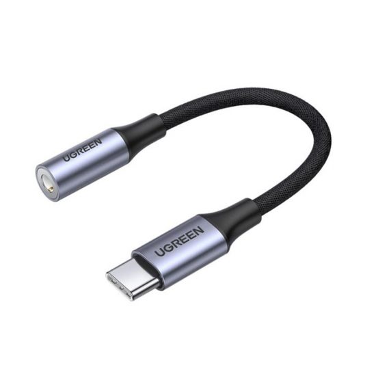 Đầu Chuyển USB-C Sang Jack 3.5mm UGREEN 80154 (Có Mic, Bọc Nilon)