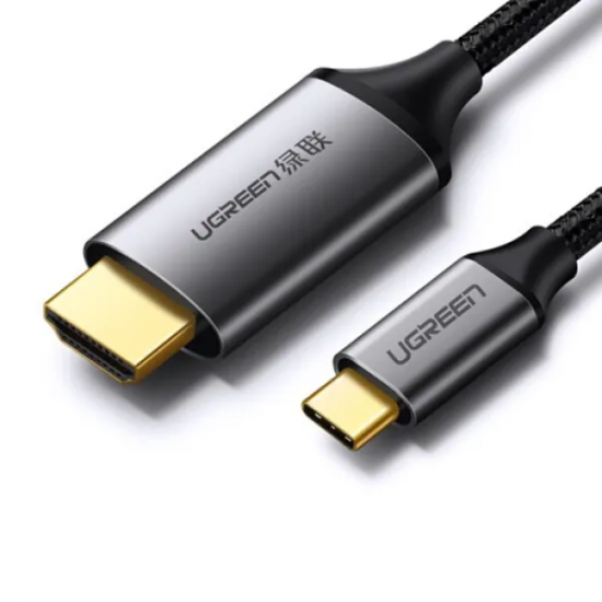 Cáp USB-C TO HDMI UGREEN 50570 1.5M (Hỗ trợ 4K 60Hz, 3D, 3840x2160)