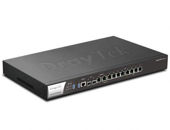 Router Cân Bằng Tải Draytek Vigor3912s (8x WAN/LAN + 4x LAN Gigabit, 2x USB 3.0, 1 Console RJ45, SSD 256GB, VPN)