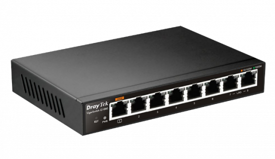 Switch 8 Port DrayTek VigorSwitch G1080 Gigabit (Vỏ thép)