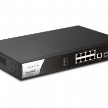 Switch Quản Lý 10 Port DrayTek VigorSwitch P2100 Layer 2+ Managed PoE (8x RJ45 PoE + 2x SFP Gigabit, 1x Console)