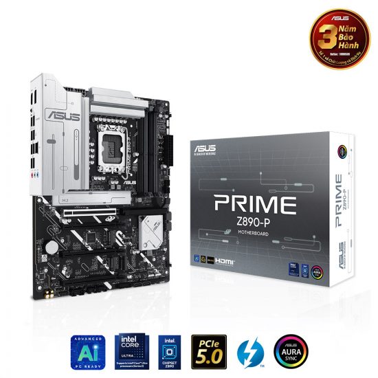 Mainboard Asus PRIME Z890-P (LGA 1851, 4x DDR5, HDMI, Displayport, Type-C Displayport, M.2 PCIe 5.0, ATX)