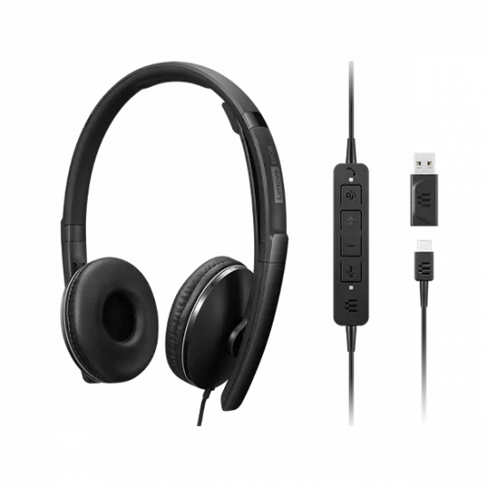 Tai Nghe Lenovo Wired ANC Headset Gen 2 (Teams) 4XD1M45627