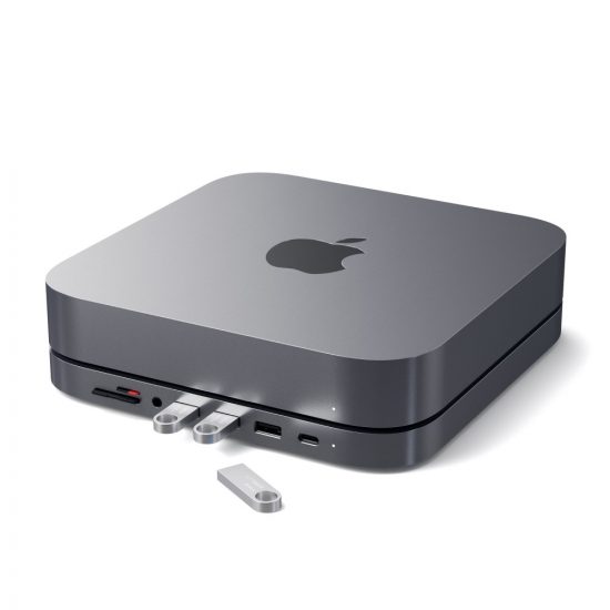 Đế Sạc Kiêm Hub Chuyển Đổi Cho Mac Mini (Màu Xám)