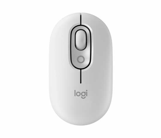 Chuột Không Dây Logitech POP Mouse With Emoji - Màu Trắng (Off-White) (910-007400)