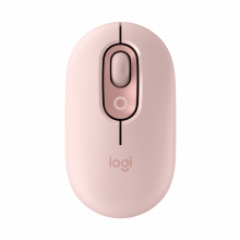 Chuột Không Dây Logitech POP Mouse With Emoji - Màu Hồng (Rose) (910-007402)