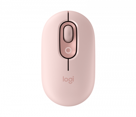 Chuột Không Dây Logitech POP Mouse With Emoji - Màu Hồng (Rose) (910-007402)