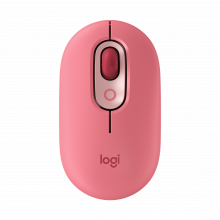 Chuột Không Dây Logitech POP Mouse With Emoji - Màu Hồng Đỏ (Heartbreaker Rose) (910-006516)