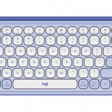 Bàn Phím Không Dây Logitech POP Icons Keys - Màu Tím Nhạt (Lilac) (920-013086)