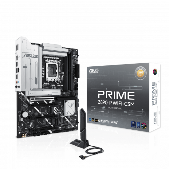 Mainboard Asus PRIME Z890-P WIFI-CSM (LGA 1851, 4x DDR5, HDMI, Displayport, Thunderbolt 4, M.2 PCIe 5.0, WiFi 7, ATX)