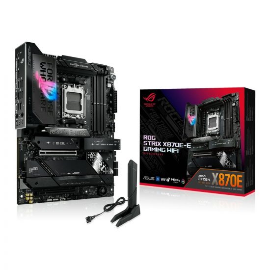 Mainboard Asus ROG STRIX X870E-E GAMING WIFI (AM5, 4x DDR5, HDMI, USB4, M.2 PCIe 5.0, WiFi 7, ATX)