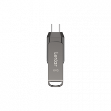 USB 64GB Lexar JumpDrive Dual Drive D400 USB3.1 Type-C/Type-A (LJDD400064G-BNQNG)