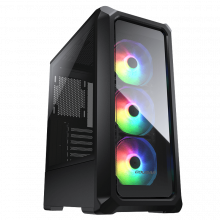 Vỏ Case Cougar Archon 2 RGB Black (ATX, 2 mặt cường lực, Kèm 3 fan RGB, Max 6 fan, RAD 360)