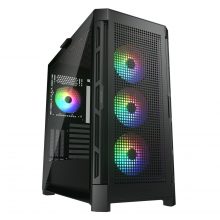 Vỏ case Cougar Duoface Pro RGB Black (E-ATX, 2 tùy chọn mặt trước, Sẵn 4 fan RGB, Max 9 fan, Rad 360, USB-C)