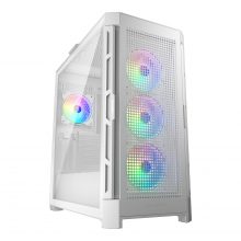 Vỏ case Cougar Duoface Pro RGB White (E-ATX, 2 tùy chọn mặt trước, Sẵn 4 fan RGB, Max 9 fan, Rad 360, USB-C)