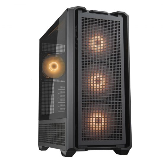 Vỏ case Cougar MX600 RGB Black (Full Tower, E-ATX, Sẵn 4 fan RGB, Max 9 fan, Rad 360, USB-C)