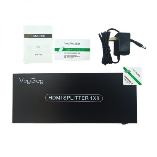 Bộ Chia Tín Hiệu HDMI 4 Cổng VegGieg V-HD08