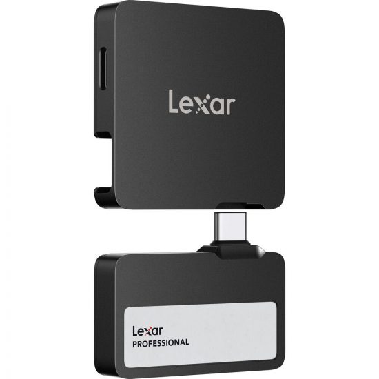 Ổ Cứng Di Động SSD Lexar Professional Go With Hub SL400 1TB Black USB 3.2 Gen 2 (LSL400S001T-RNBNG)