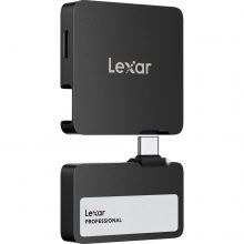 Ổ Cứng Di Động SSD Lexar Professional Go With Hub SL400 2TB Black USB 3.2 Gen 2 (LSL400S002T-RNBNG)