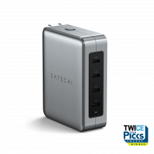 Bộ Sạc Du Lịch Satechi 4 Cổng USB-C GaN PD 145W (4 Chấu) (ST-W145GTM)