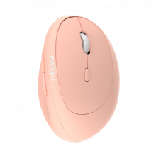 Chuột Không Dây DareU LM158D Ergo Pink (Bluetooth + 2.4GHz, 1600 DPI, Pin 1xAA)