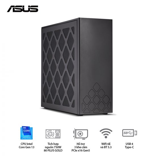 Máy Tính Mini PC Asus NUC 13 Extreme Kit NUC13RNGi5 (Intel Core i5-13600K, RAM DDR5, Windows 11)