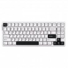 Bàn Phím Cơ Không Dây Vỏ Nhôm LEOBOG Hi86 Trắng Đen - Nimbus V3 switch (3 mode, PBT Keycap, Gasket Mount, Hotswap, Led RGB)