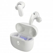 Tai Nghe True Wireless Skullcandy Rail ANC White (Bluetooth 5.2, Chuẩn IPX4 Chống Nước, Thời Lượng Pin Lên Đến 38 Giờ)