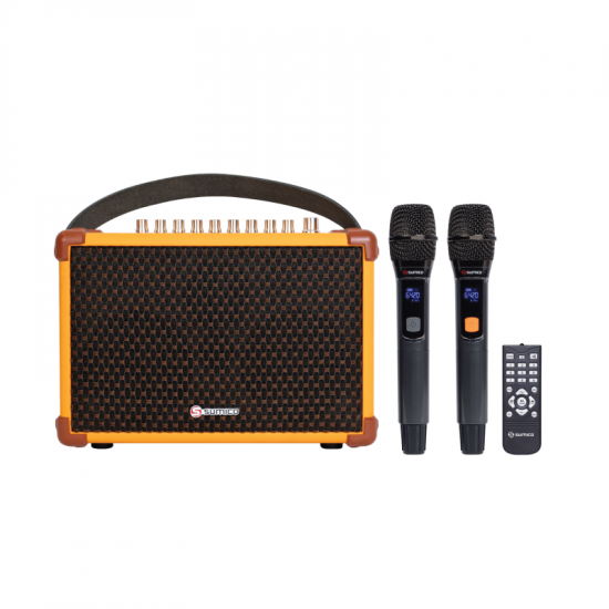 Loa Karaoke Sumico BELLA 42 Yellow (100W, Pin 8 giờ, Bluetooth 5.0, AUX)