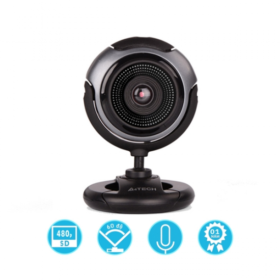 Webcam Máy Tính A4tech PK-710G Tích Hợp Micro Hỗ Trợ Livestream