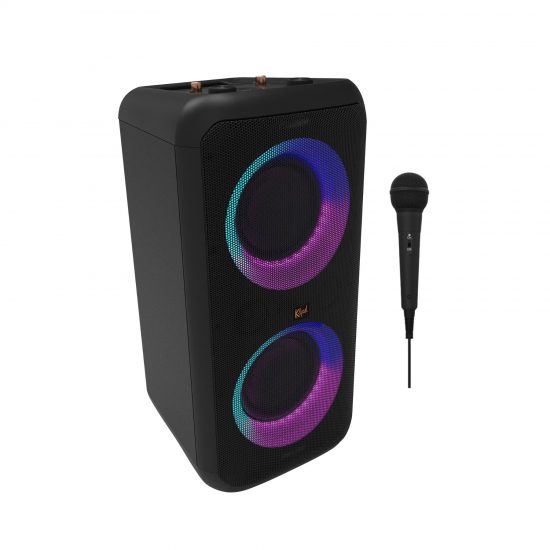 Loa di động KLIPSCH GIG XXL (100W, Bluetooth, AUX, USB, hát Karaoke, cắm Guitar, Pin 8 giờ, chống nước IPX4, Kèm 1 Micro có dây)