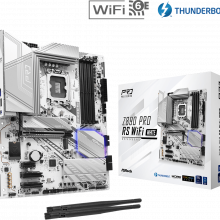 Mainboard ASRock Z890 Pro RS WiFi White (LGA 1851, 4x DDR5, Thunderbolt 4, Displayport, HDMI, M.2 PCIe 5.0, WiFi 6E, ATX)