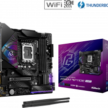 Mainboard ASRock Phantom Gaming Z890M Riptide WiFi (LGA 1851, 4x DDR5, Thunderbolt 4, Displayport, HDMI, M.2 PCIe 5.0, WiFi 6E, m-ATX)