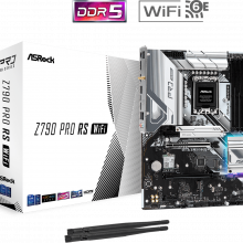 Mainboard ASRock Z790 Pro RS WiFi (LGA 1700, 4x DDR5, HDMI, Displayport, M.2 PCIe 4.0, WiFi 6E, ATX)