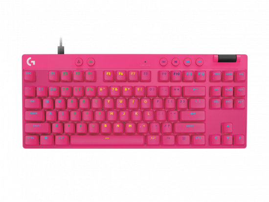 Bàn Phím Cơ Gaming Có Dây Logitech PRO X TKL RAPID Magenta (920-013254) (Switch Analog từ tính, Rapid Trigger)