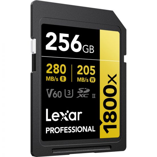 Thẻ nhớ SDXC 256GB Lexar Professional 1800x UHS-II, U3, V60 (GOLD Series) (LSD1800256G-BNNNG)