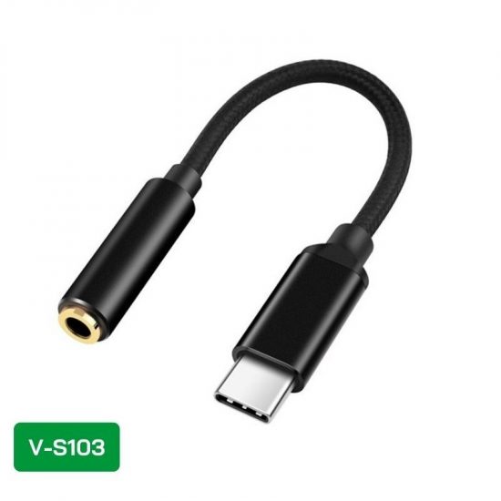 Đầu Chuyển USB-C To 3.5mm VegGieg V-S103 (Chiều Dài 15cm)