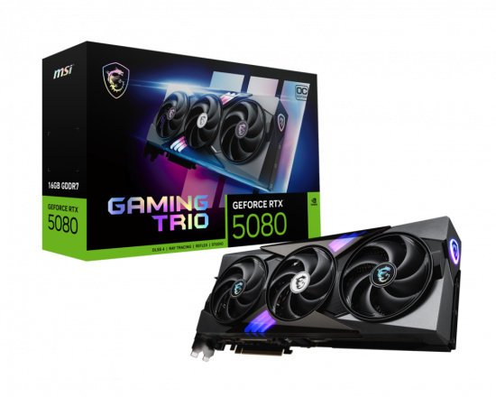 Card màn hình VGA MSI GeForce RTX 5080 16G GAMING TRIO OC GDDR7