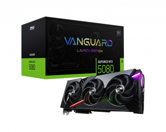 Card màn hình VGA MSI GeForce RTX 5080 16G VANGUARD SOC LAUNCH EDITION GDDR7