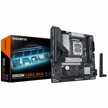 Mainboard Gigabyte B860M EAGLE WIFI6 (LGA 1851, 2x DDR5, Displayport, HDMI, M.2 PCIe 5.0, m-ATX)