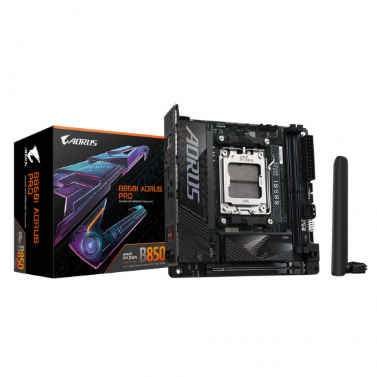 Mainboard Gigabyte B850I AORUS PRO (AM5, 2x DDR5, HDMI, M.2 PCIe 5.0, WiFi 7, Mini-ITX)