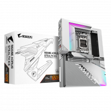 Mainboard Gigabyte B650E AORUS STEALTH ICE (AM5, 4x DDR5, USB-C Displayport, HDMI, M.2 PCIe 5.0, WiFi 7, ATX)