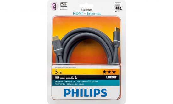 Cáp HDMI 5M Philips SWV4434S/10 (cáp tròn/chống nhiễu/Full HD)